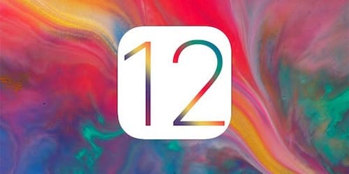 شعار إصدار iOS 12