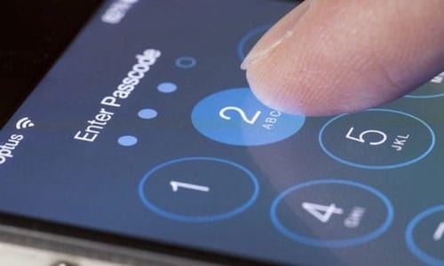 رمز الدخول على نظام iOS