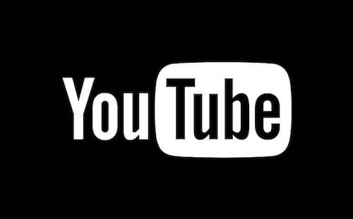شعار اليوتوب بالنمط الليلي