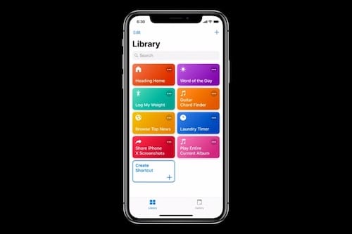 تطبيق الاختصارات  Shortcuts app