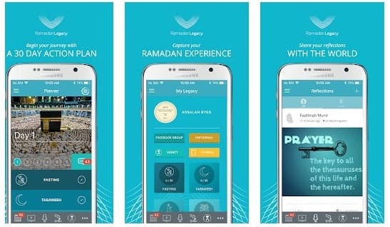 تطبيقات إسلامية أجنبية : تطبيق ramadan legacy