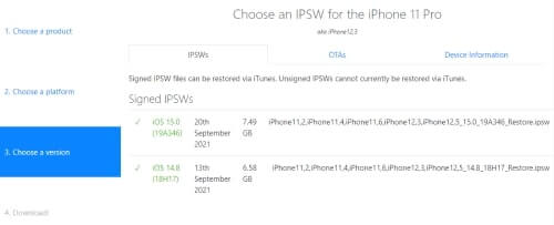 تخفيض نظام التشغيل من iOS 15 إلى iOS 14: تنزيل ملف البرنامج الثابت iOS 14.8 المتوافق مع جهاز الآيفون