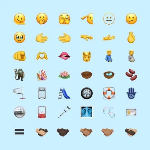 رموز إيموجي جديدة emoji في تحديث iOS 15.4