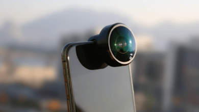 عدسة كاميرا ايفون بتقنية 360 درجة