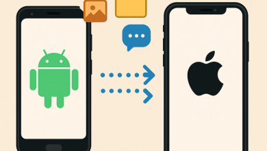 نقل البيانات من جهاز أندرويد إلى آيفون