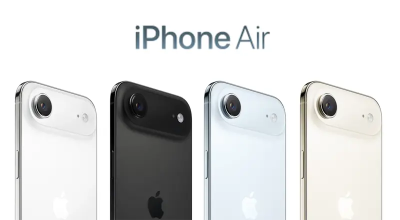هاتف iPhone Air باربعة الوان مختلفة