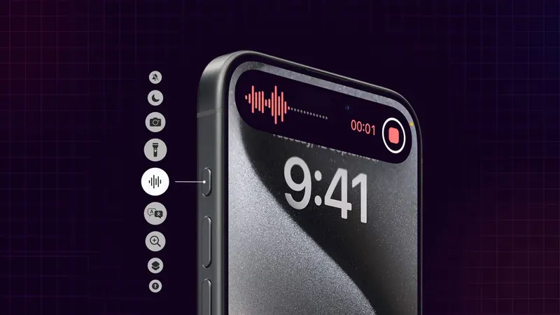 زر الإجراء الجديد في iPhone 