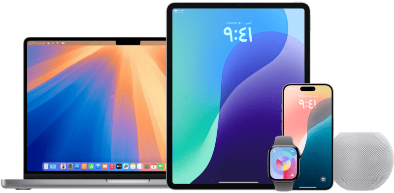 اجهزة آبل ايفون و ساعة ذكية و ماك