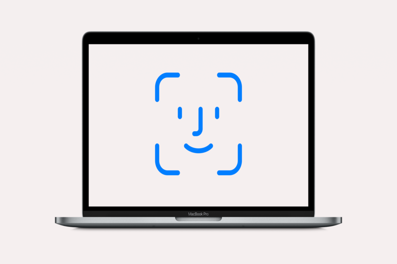 Face ID على ماك بوك