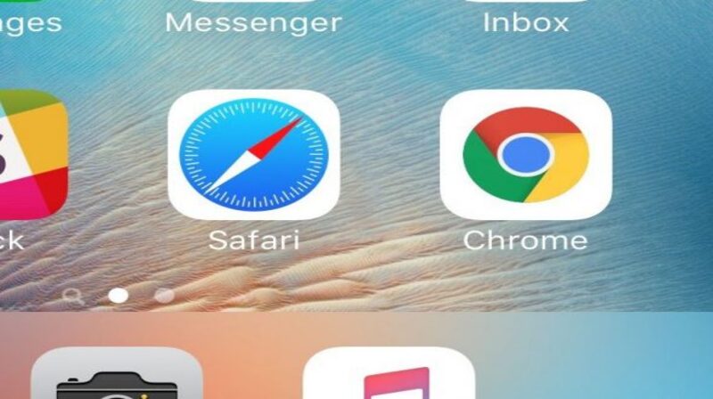 الانتقال من سفاري إلى كروم على آيفون: