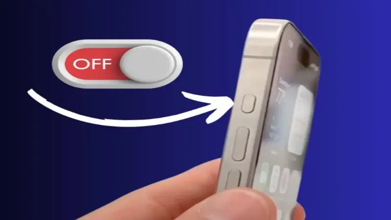 إعادة تشغيل الهاتف لحل مشكلة الايفون لا يقبل الشحن