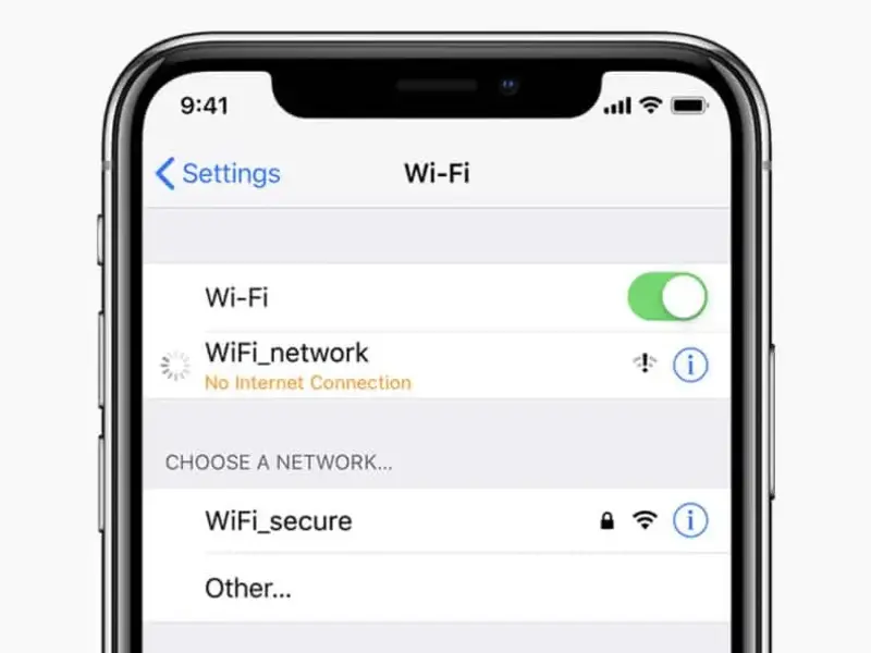 اختيار الشبكة يدوياً في ايفون