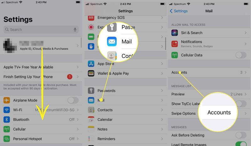 مشاكل تطبيق Mail على آيفون